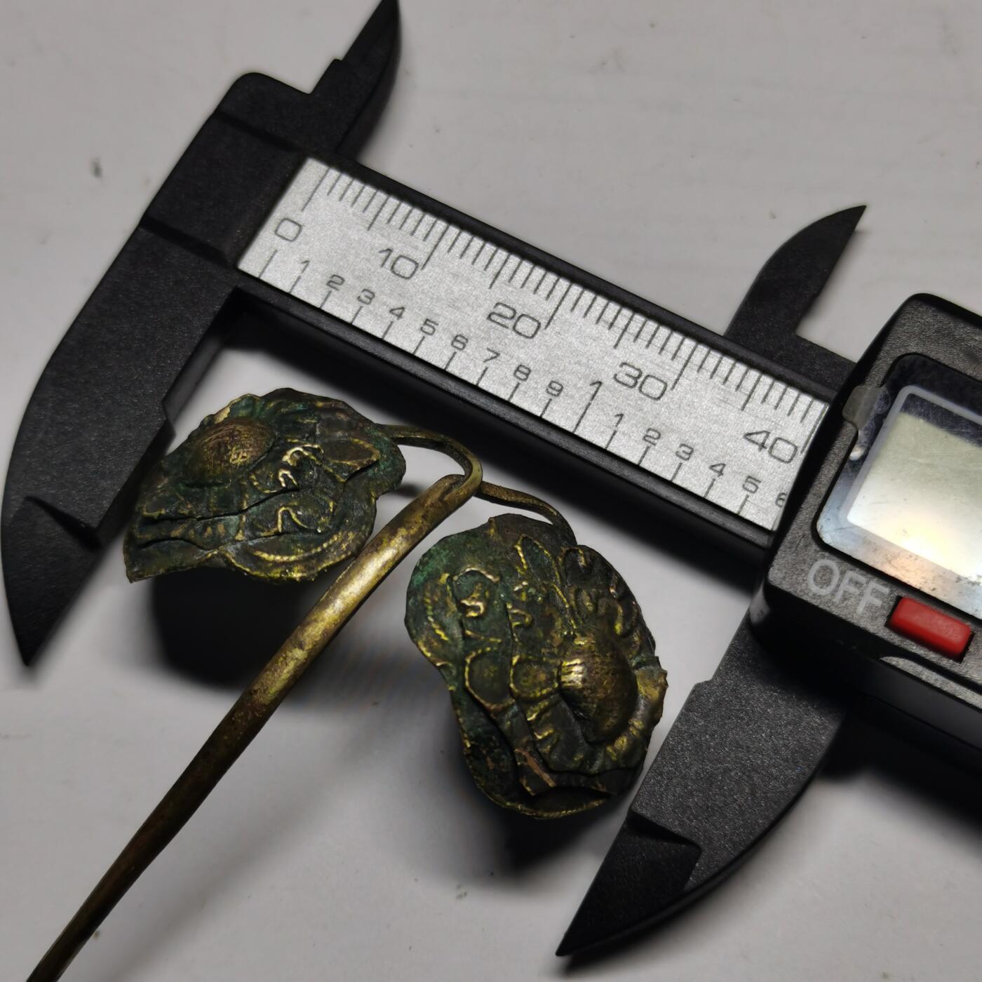 杂件专场88期 清代老银鎏金发簪