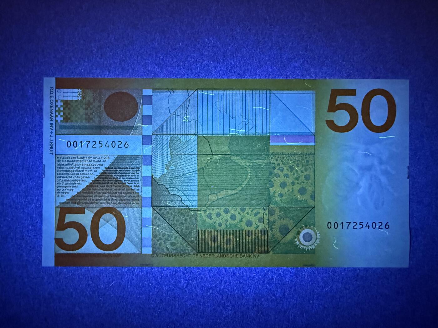 《艾美收藏》第224期-12.14周日外币超白金场 荷兰50盾 UNC 1982年 经典向日葵