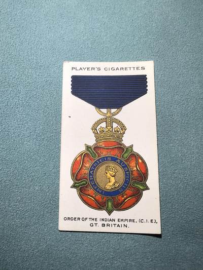 盛世勋华——号角文化勋章邮票专场拍卖第293期 - 英国1930年代发行 勋章专题系列宣传卡 同伴级印度帝国勋章