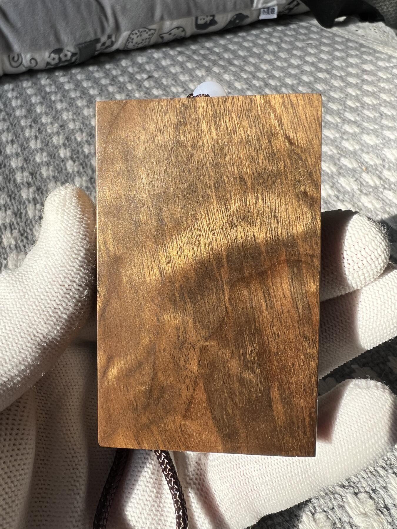 零元拍：NO.7 金丝楠牌子，香喷喷的小金砖，金光闪闪，73.5/45.5.5/13MM