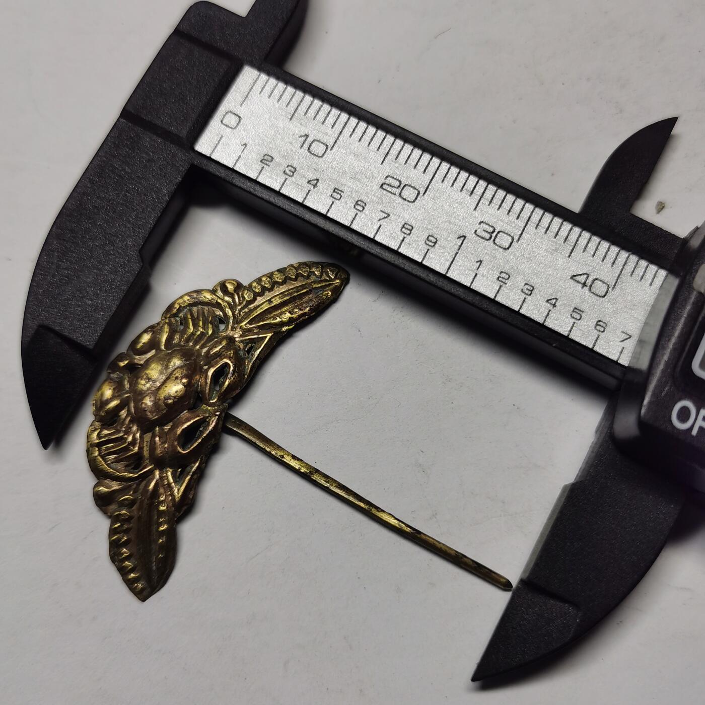 杂件专场88期 清代鎏金小发簪