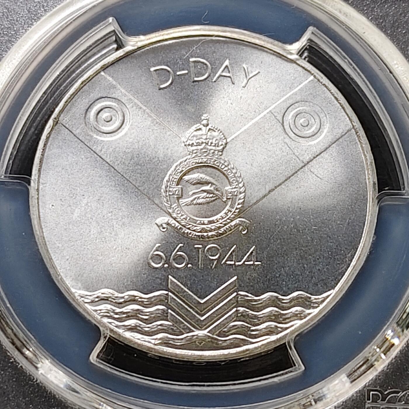 【全场包邮】纯粹捡漏拍487场（免费代拍第24场） 斯洛伐克1994年200克朗D-DAY日50周年纪念银币-PCGS MS66（更高分仅4枚）