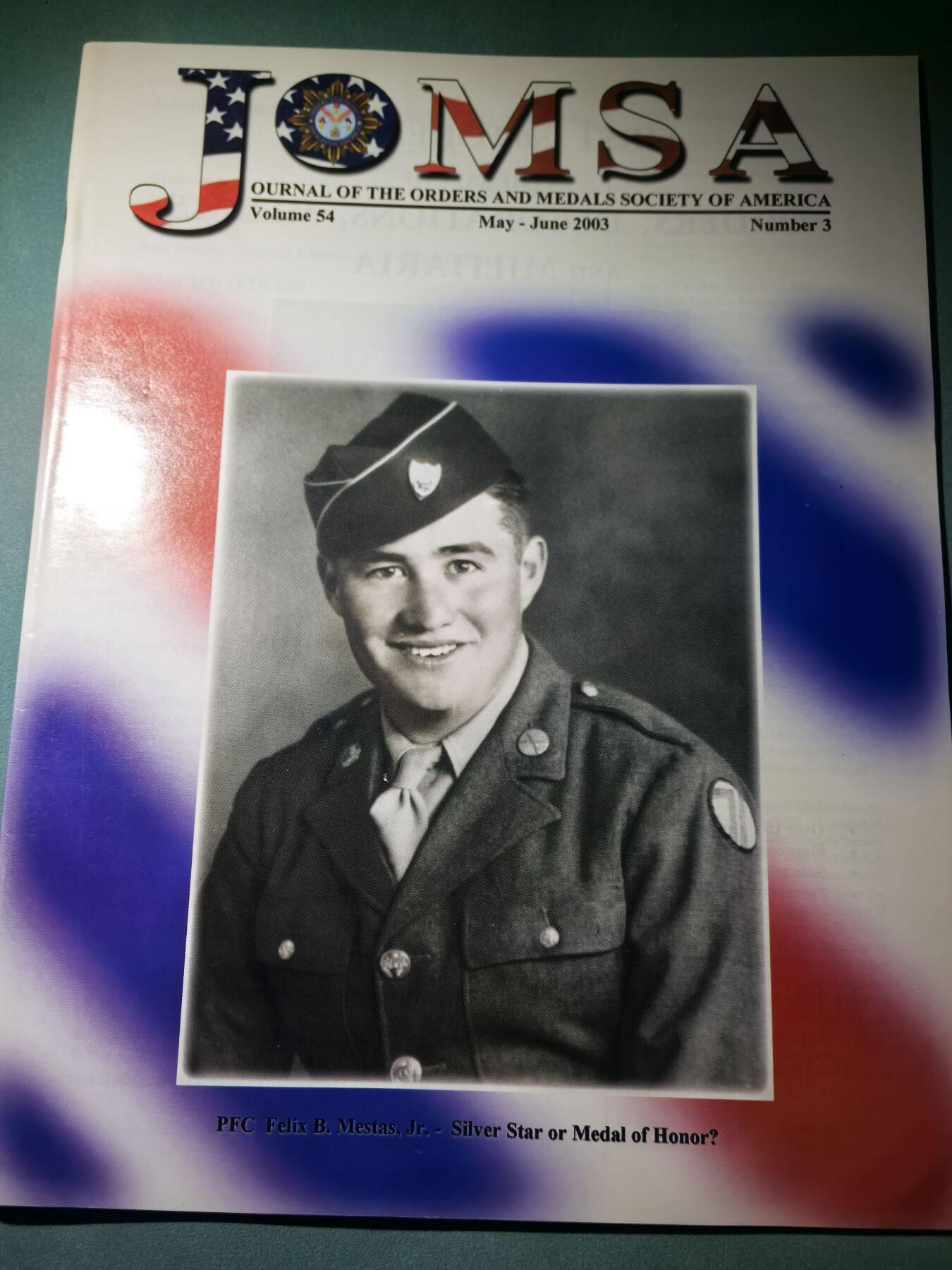 盛世勋华——号角文化勋章邮票专场拍卖第293期 美国勋章学会会刊 第54卷第3期 2003年5/6月刊 44页