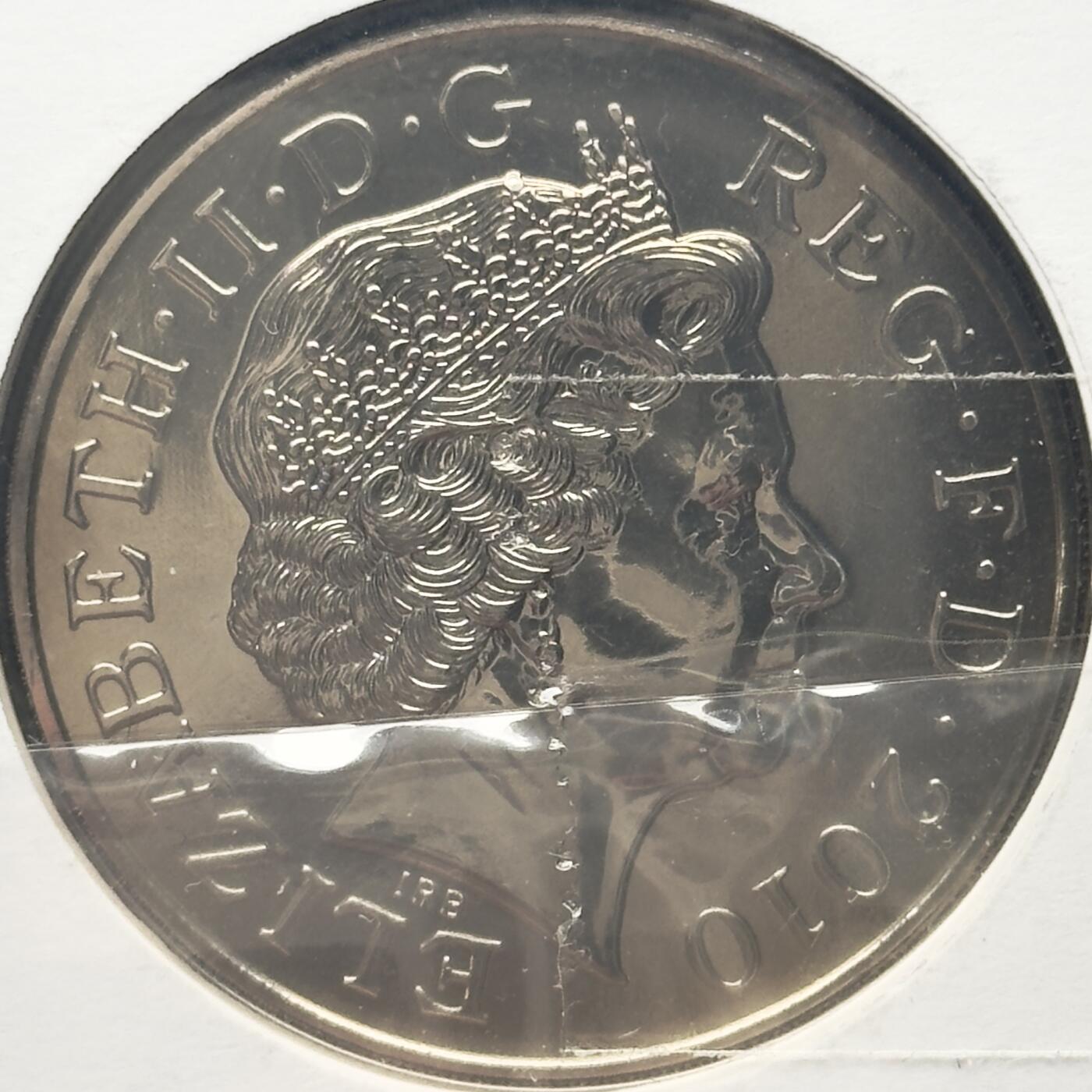 ＜小葵钱铺＞第67期·克朗币·银币场·满200包邮，不寄存·12月15日发货 〈邮币封〉英国2010年君主制复辟350周年5镑克朗型纪念币