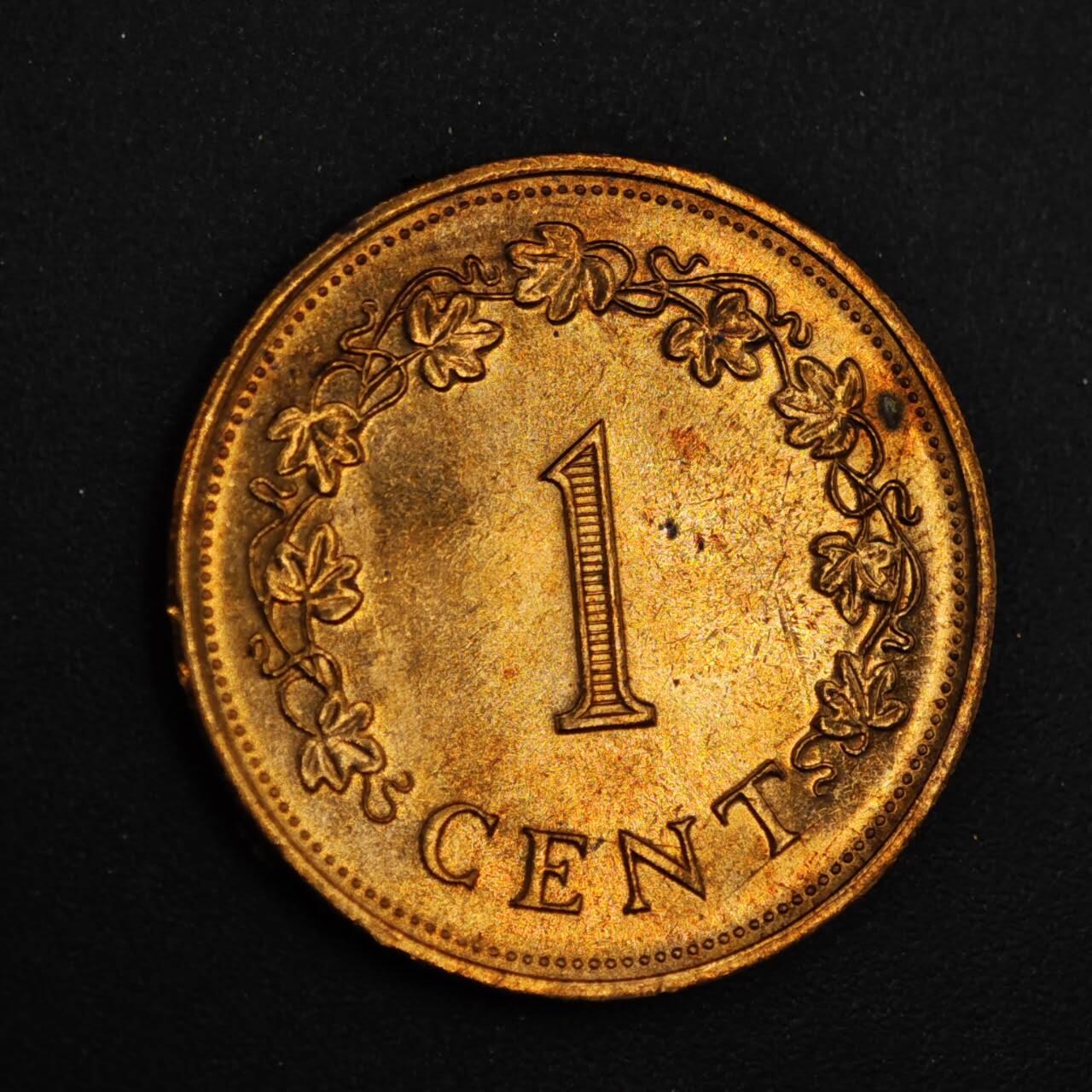 【淘币小摊】实时拍第八百二十六拍   散币场   满百包邮可预留二周 每周一统一发货   马耳他1977年1分铜币