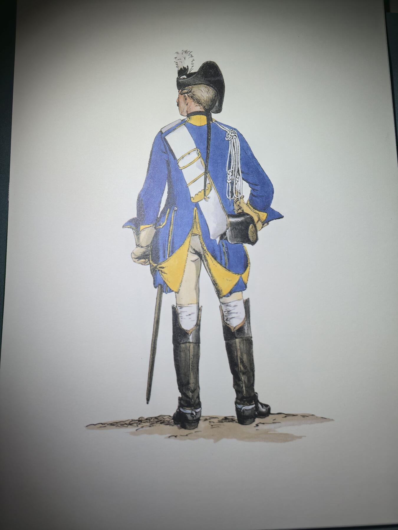 盛世勋华——号角文化勋章邮票专场拍卖第293期 大尺寸手绘图卡 普鲁士王国第11龙骑兵团士兵 大A4尺寸 翻印自1851年出版《腓特烈大帝的军队》一书