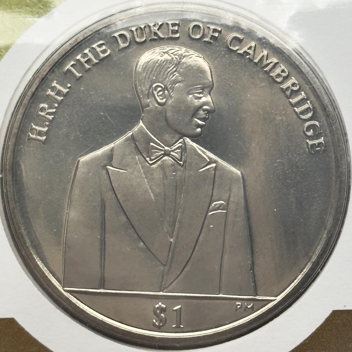 ＜小葵钱铺＞第67期·克朗币·银币场·满200包邮，不寄存·12月15日发货 〈邮币封〉维尔京群岛2012年威廉王子和凯特的婚礼1元克朗型纪念币