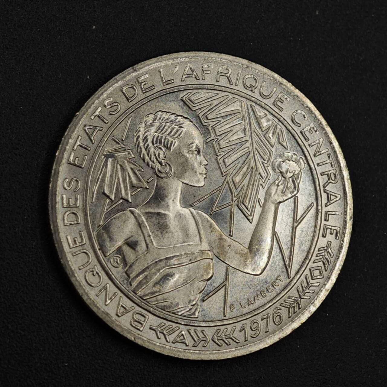 【淘币小摊】实时拍第八百二十六拍   散币场   满百包邮可预留二周 每周一统一发货   中非1976年500法郎镍币