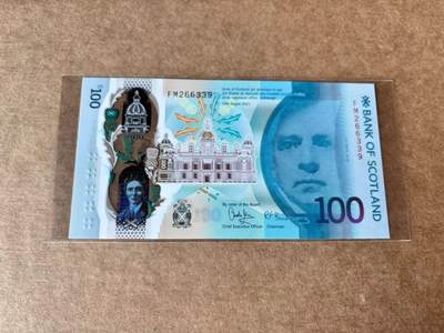 【Blue Auction】世界纸币精拍第762期——18级TOP拍卖/信誉/品质/专业/高效💫 - 【无47】苏格兰 2021年100镑 全新UNC