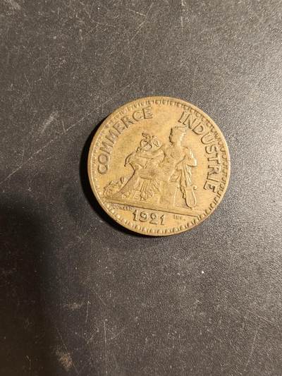 老王徽章第169期 - 法国工商会2法郎铜币     直径27mm.    重量7.9g