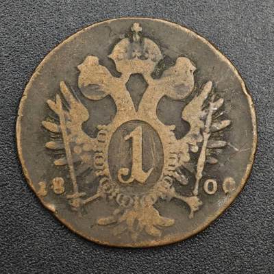 【淘币小摊】实时拍第八百二十六拍   散币场   满百包邮可预留二周 每周一统一发货   - 奥地利1800年1克鲁泽铜币