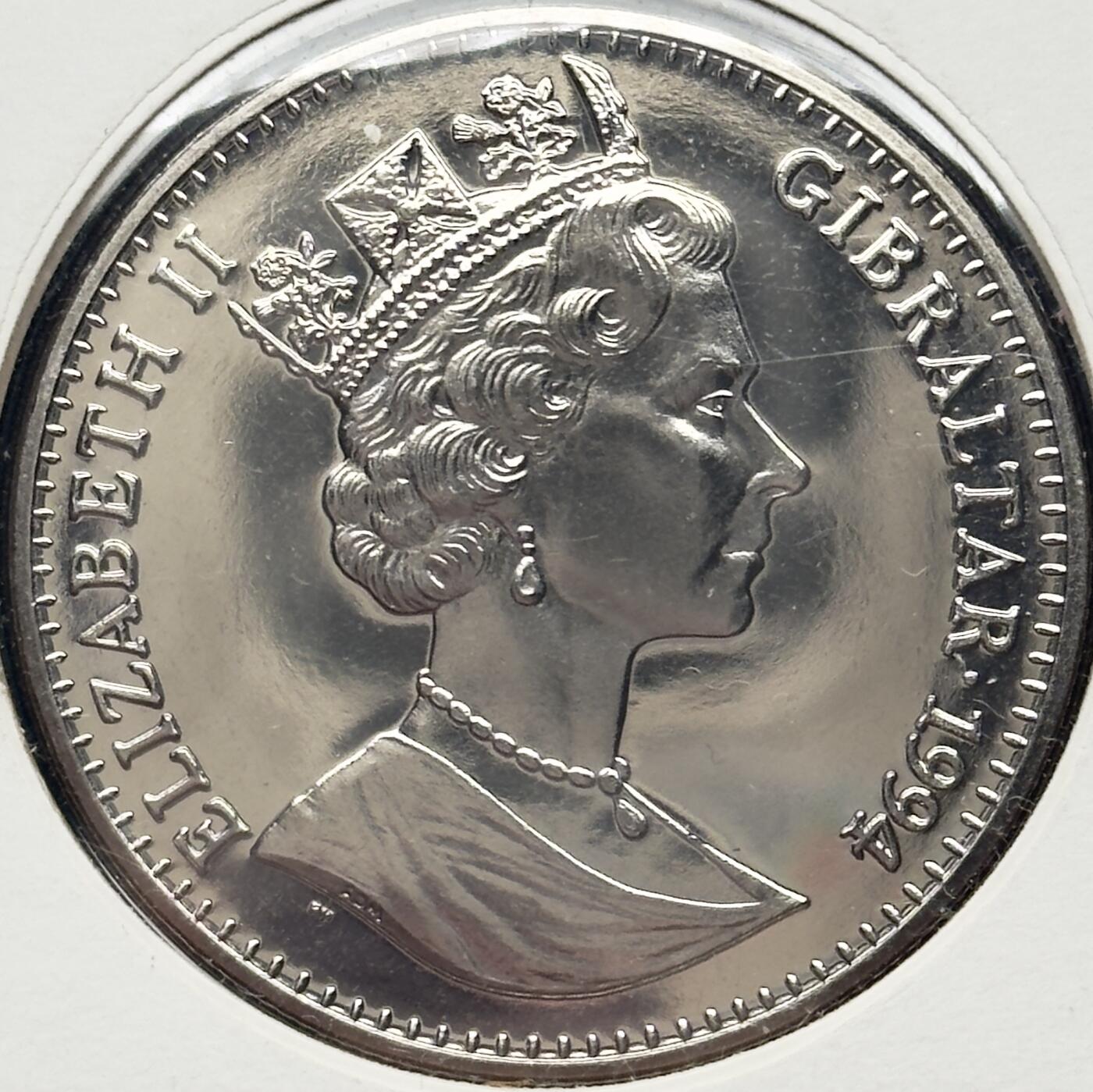 ＜小葵钱铺＞第67期·克朗币·银币场·满200包邮，不寄存·12月15日发货 〈邮币封〉直布罗陀1994年夏洛克•福尔摩斯归来100周年•巴斯克维尔的猎犬1克朗纪念币