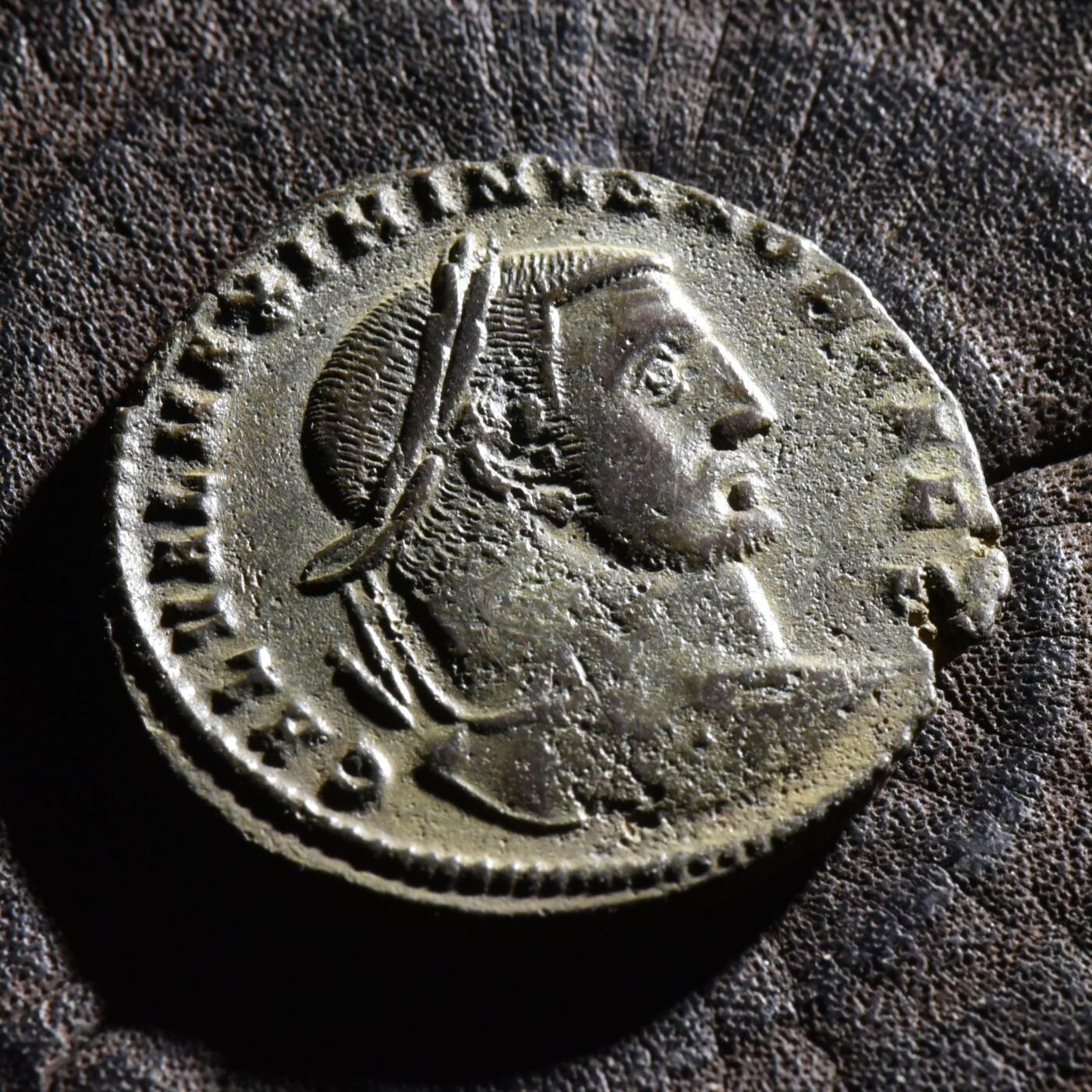 【良泉】【元旦直播场】1月1日晚19.30点开拍！208组西方古代钱币、日本朝鲜花钱 【极美品】公元309-313年【古罗马】马克西米努斯二世（代亚）富力大铜币“ GENIO POPVLI ROMANI”（致罗马人民的守护神）尼科墨底亚造币厂，大铜币，9.26克