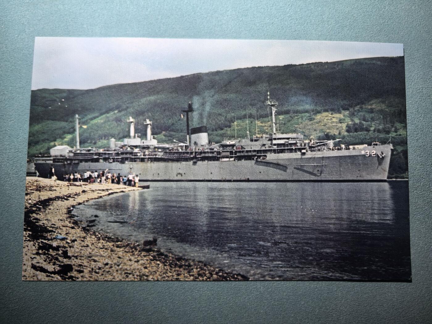 盛世勋华——号角文化勋章邮票专场拍卖第293期 美国冷战时期军舰专题明信片 霍兰号潜艇供应舰