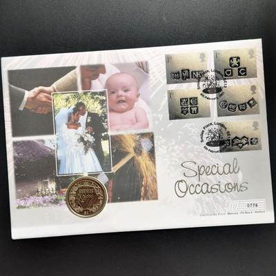 ＜小葵钱铺＞第67期·克朗币·银币场·满200包邮，不寄存·12月15日发货 - 〈邮币封〉利比里亚2000年千禧年·格林威治子午线1元克朗型纪念币