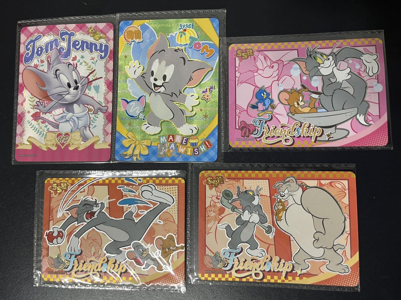 卡牌杂货铺专场拍卖第三场 1月1日周四晚21:00结拍 【原膜】卡游 TOM & JERRY 杂卡5张