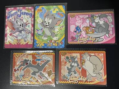 卡牌杂货铺专场拍卖第三场 1月1日周四晚21:00结拍 - 【原膜】卡游 TOM & JERRY 杂卡5张