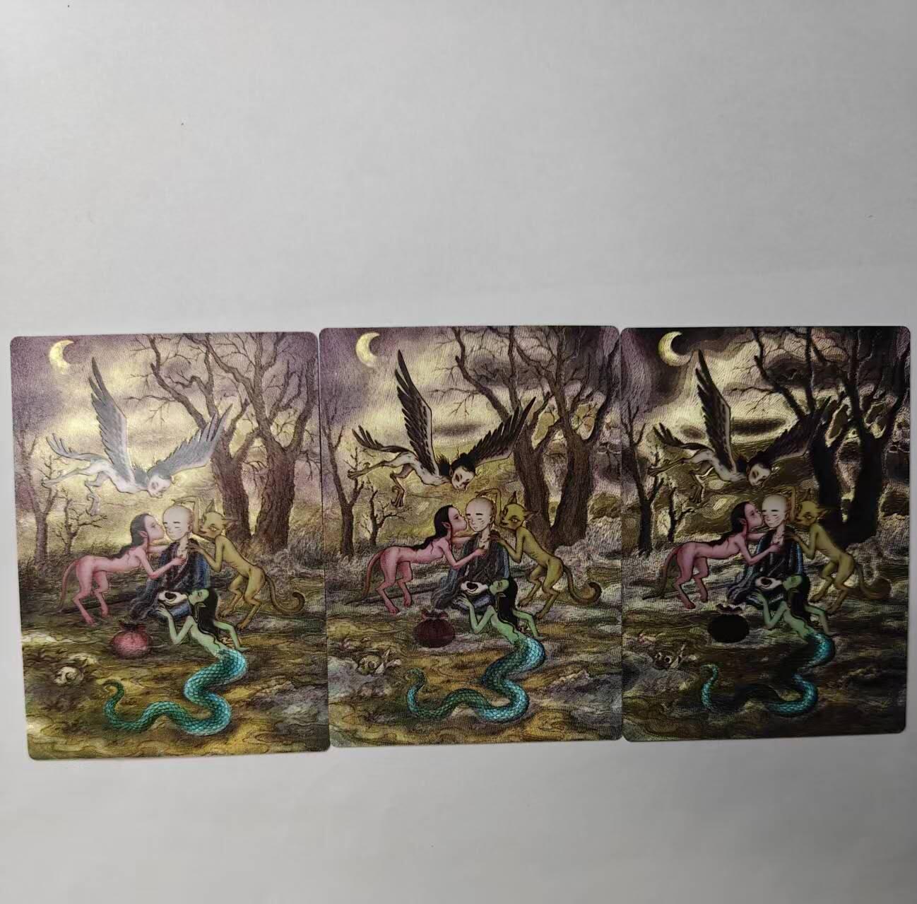 龙虎卡牌六七场 （无佣金，周六结拍，欢迎送拍） 粗闪3张 昆仑万象 项维仁新绘三国五虎将 刘伟-聊斋画中仙（异色）