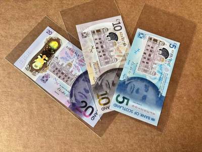 【Blue Auction】世界纸币精拍第762期——18级TOP拍卖/信誉/品质/专业/高效💫 - 【一组3张 含无47】苏格兰 2016年5-20镑 全新UNC