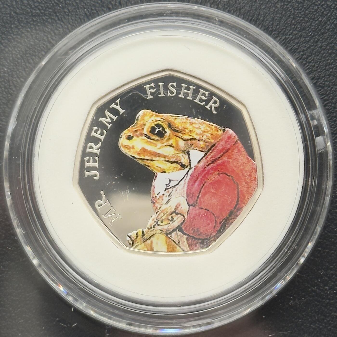 ＜小葵钱铺＞第67期·克朗币·银币场·满200包邮，不寄存·12月15日发货 〈原盒·证书〉英国2017年杰里米·费舍尔先生50便士精制纪念银币