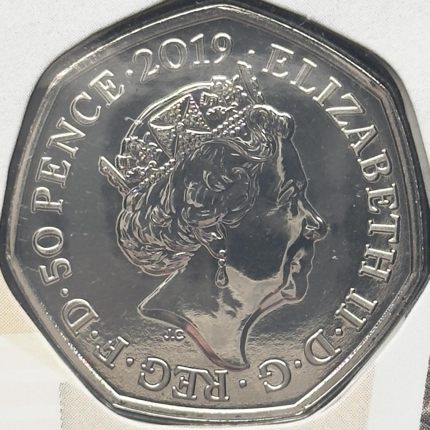 ＜小葵钱铺＞第67期·克朗币·银币场·满200包邮，不寄存·12月15日发货 英国2019年帕丁顿熊60周年·伦敦塔卡装50便士纪念币