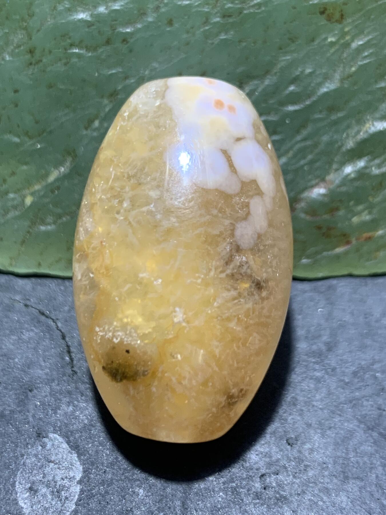 冰飘糖心料战国红玛瑙勒子一颗！