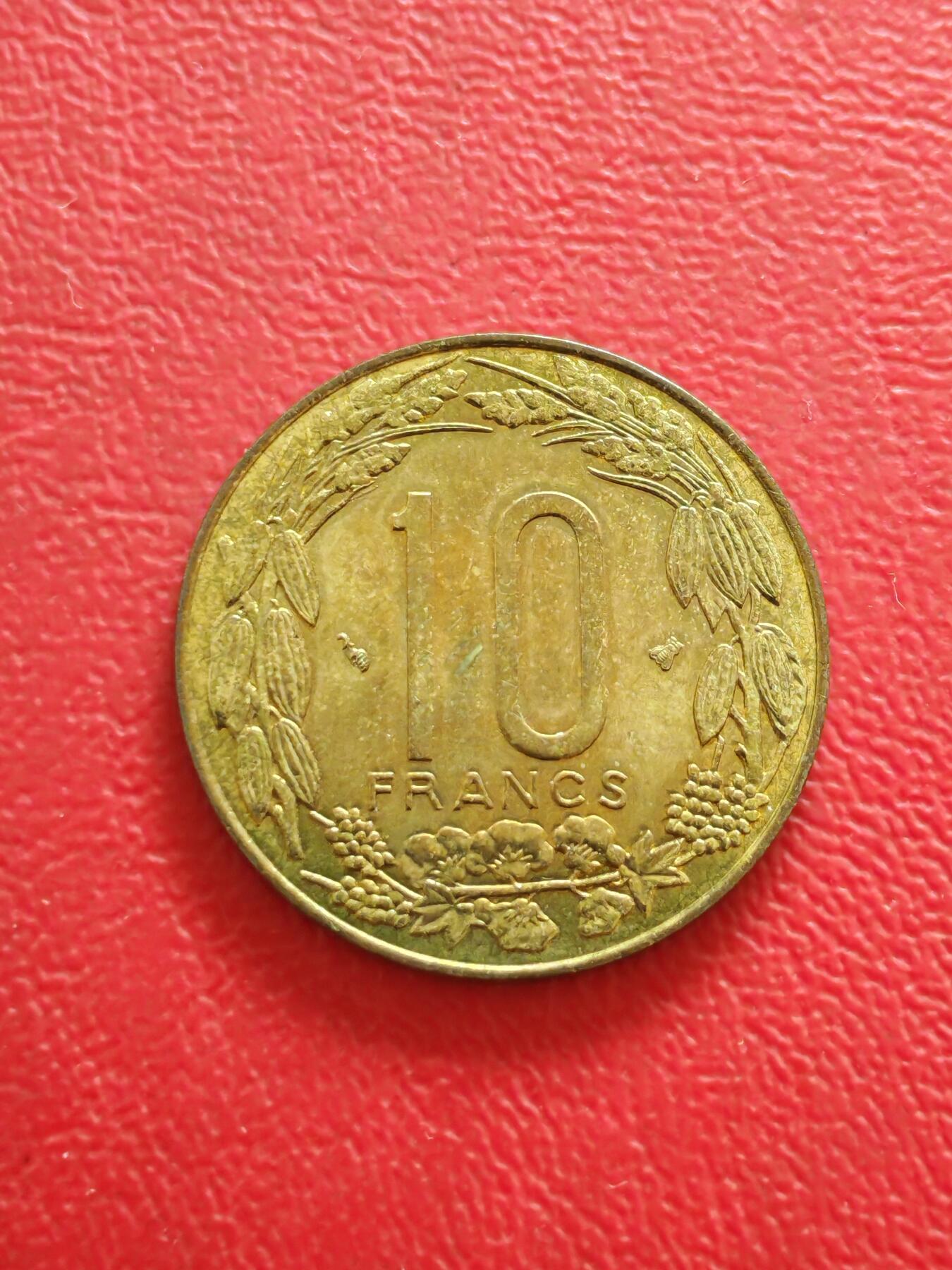 【云涧收藏】第八十三场 中非1996年10法朗，UNC