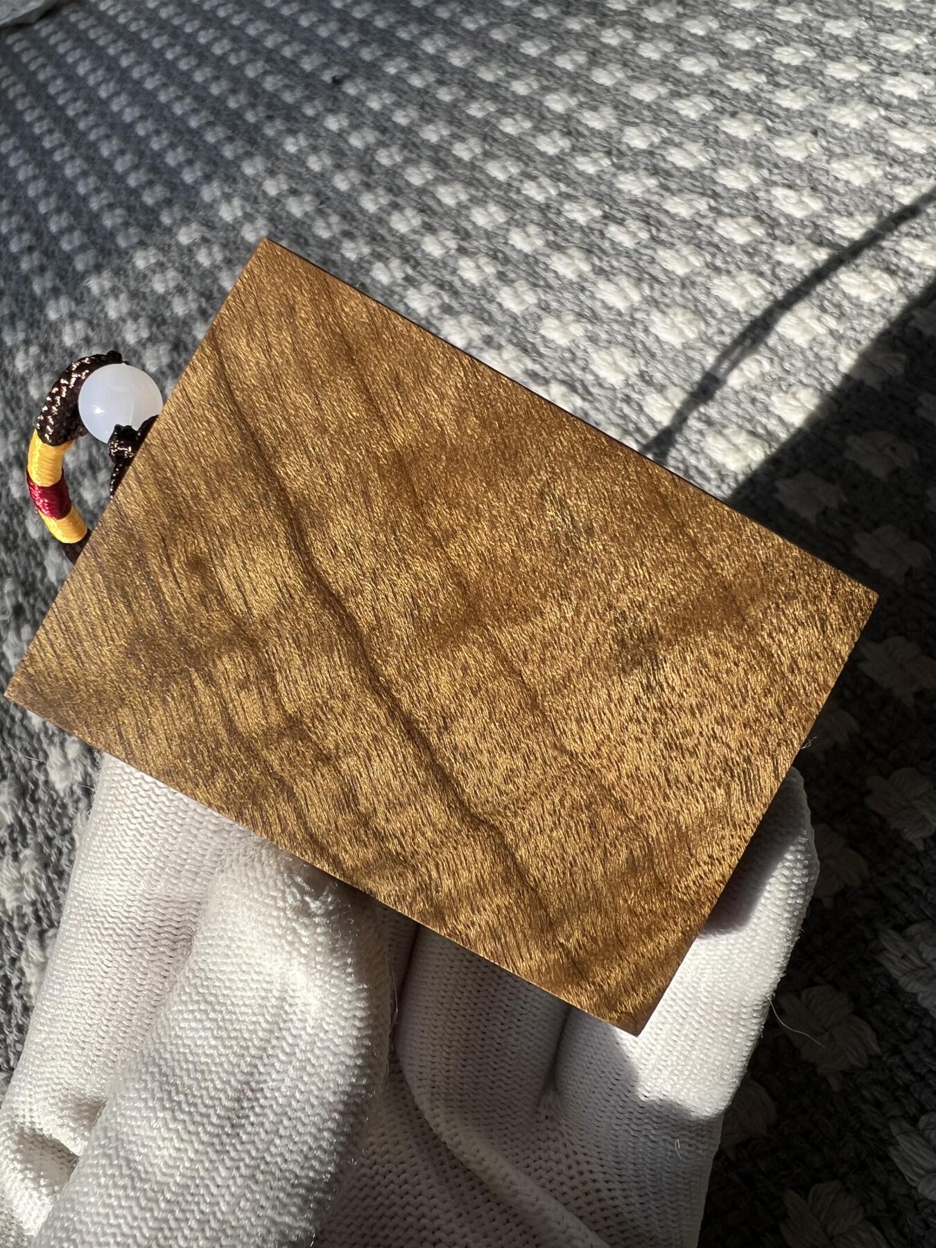 零元拍：NO.3金丝楠牌子，香喷喷的小金砖，金光闪闪，64.5/46/12.5MM