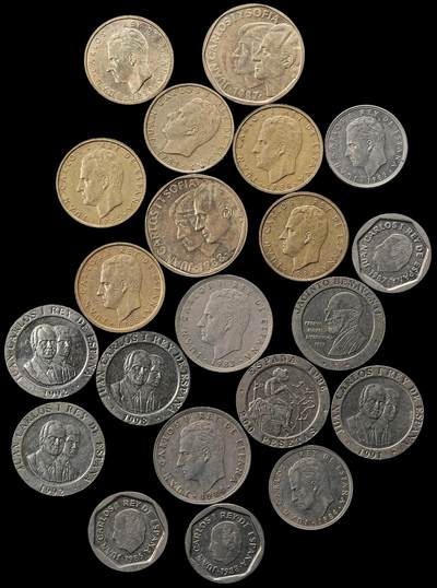 修遠堂世界钱币第九十七期 - 西班牙现代币一组