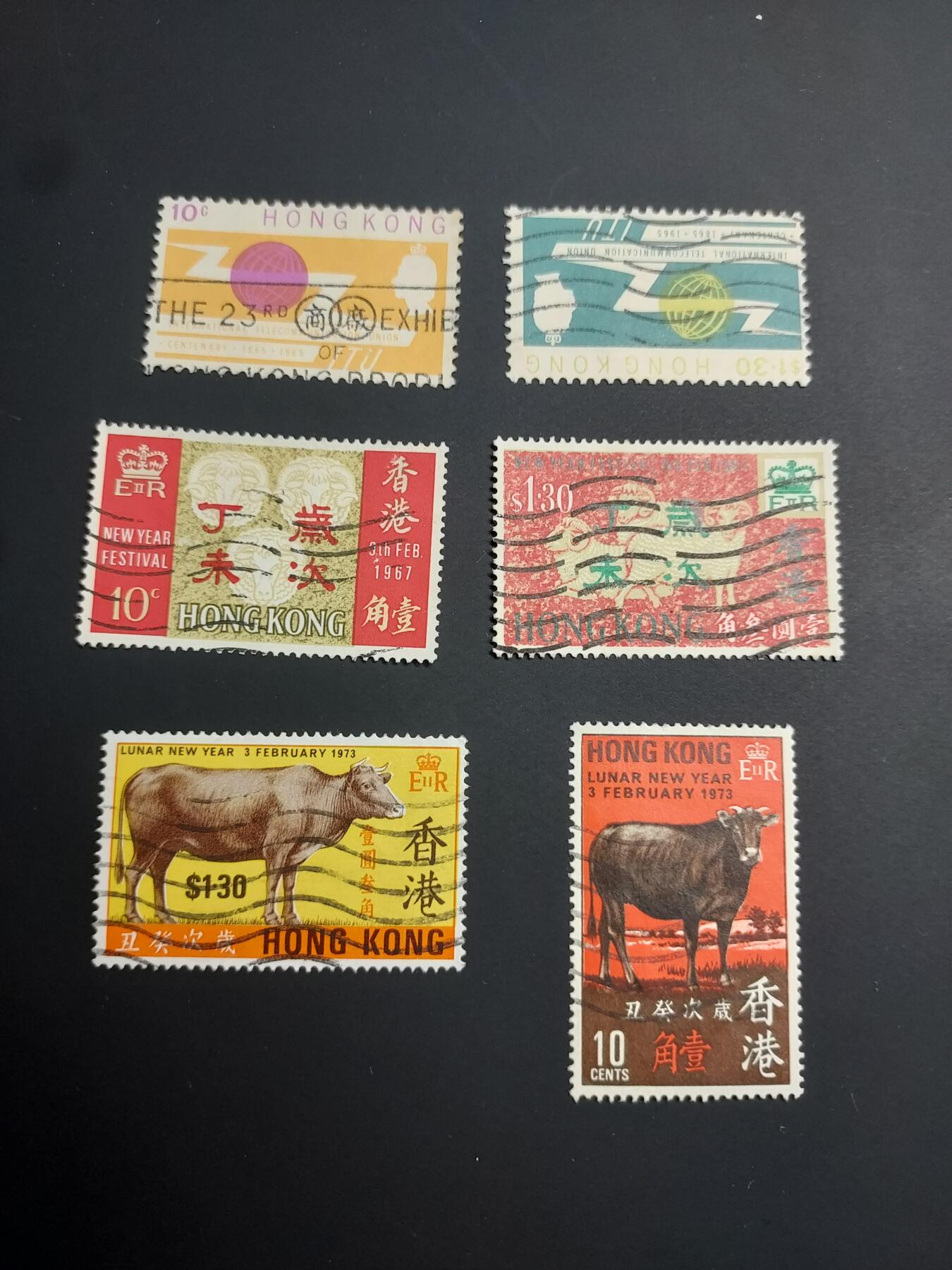 博彦收藏  TM 12月20日 8点 邮票专场 全场包邮 香港羊年等旧票3套  上品