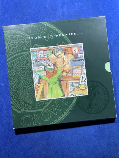 《竞宝斋》第447场 周日，周一，2场连拍 （全场包邮） - 英国硬币套装 新旧版套币合集 附货币转换规则 改制前1套 改制后1套 少见套装