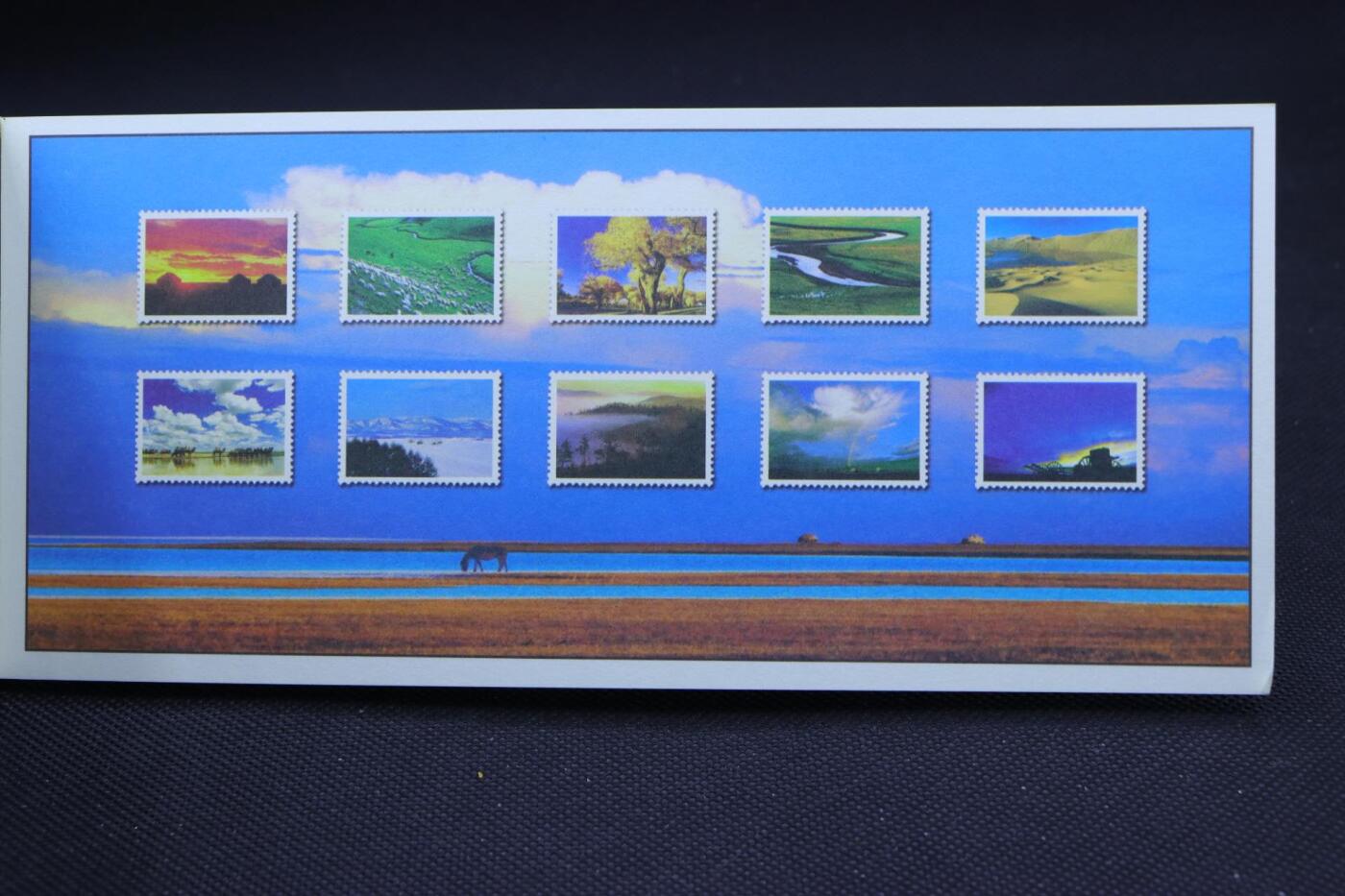 【淘币小摊】限时拍第八百三十拍  散币纸币邮票场  满百包邮可预留两周  周一统一发货     内蒙古风情特种册邮资明信片10张