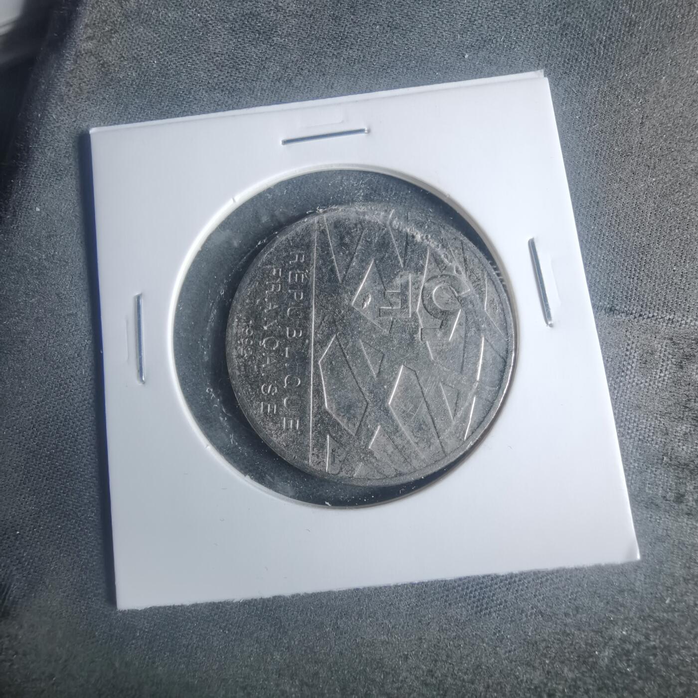 沼泽如烟--第931场 法国1992年5法郎纪念币