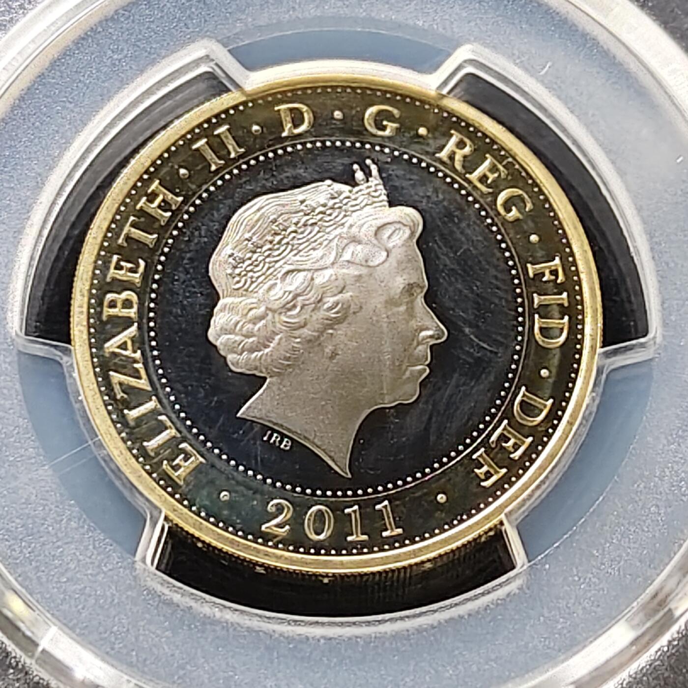 【全场包邮】纯粹捡漏拍487场（免费代拍第24场） 【收藏级】英国2011年2镑玛丽玫瑰号500周年精制镀金纪念银币-PCGS PR67 DCAM（更高分仅2枚）