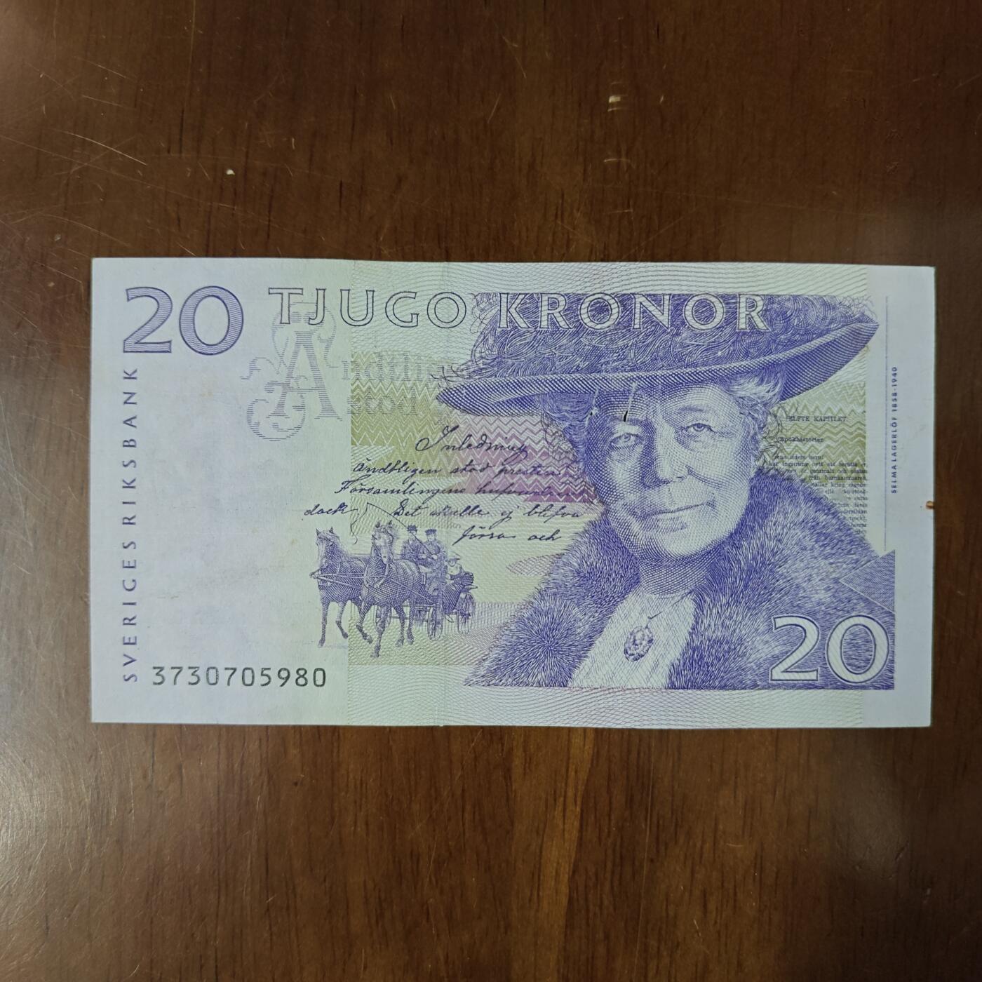 欧洲1997-2008年瑞典20克朗尼尔斯骑鹅旅行记原图片