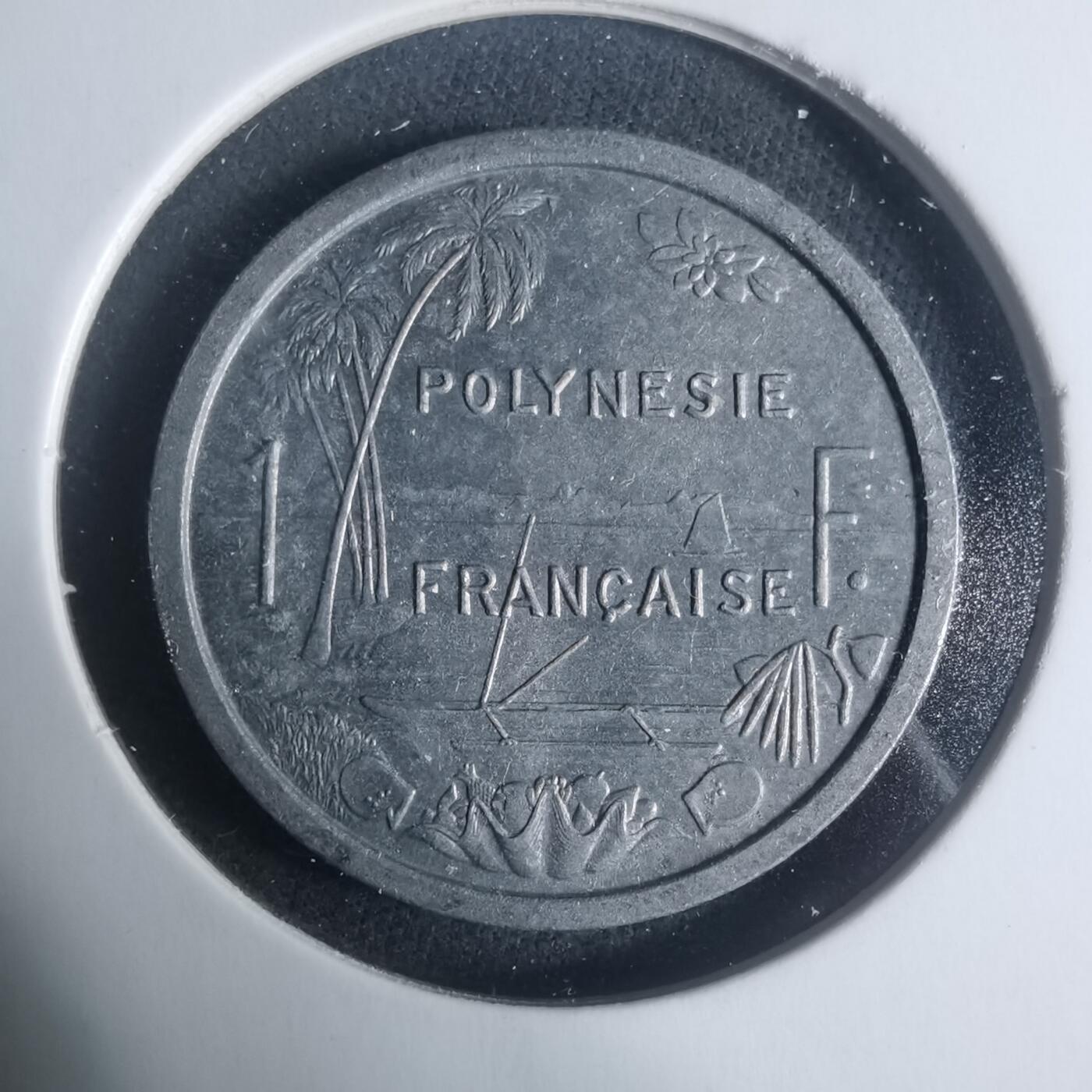 沼泽如烟--第931场 法属波利尼西亚1977年1法郎