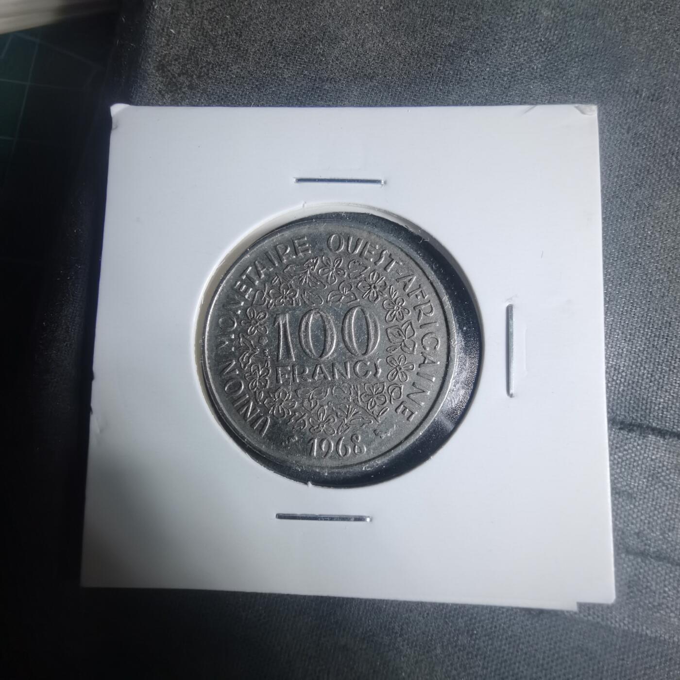 沼泽如烟--第931场 西非1968年100法郎