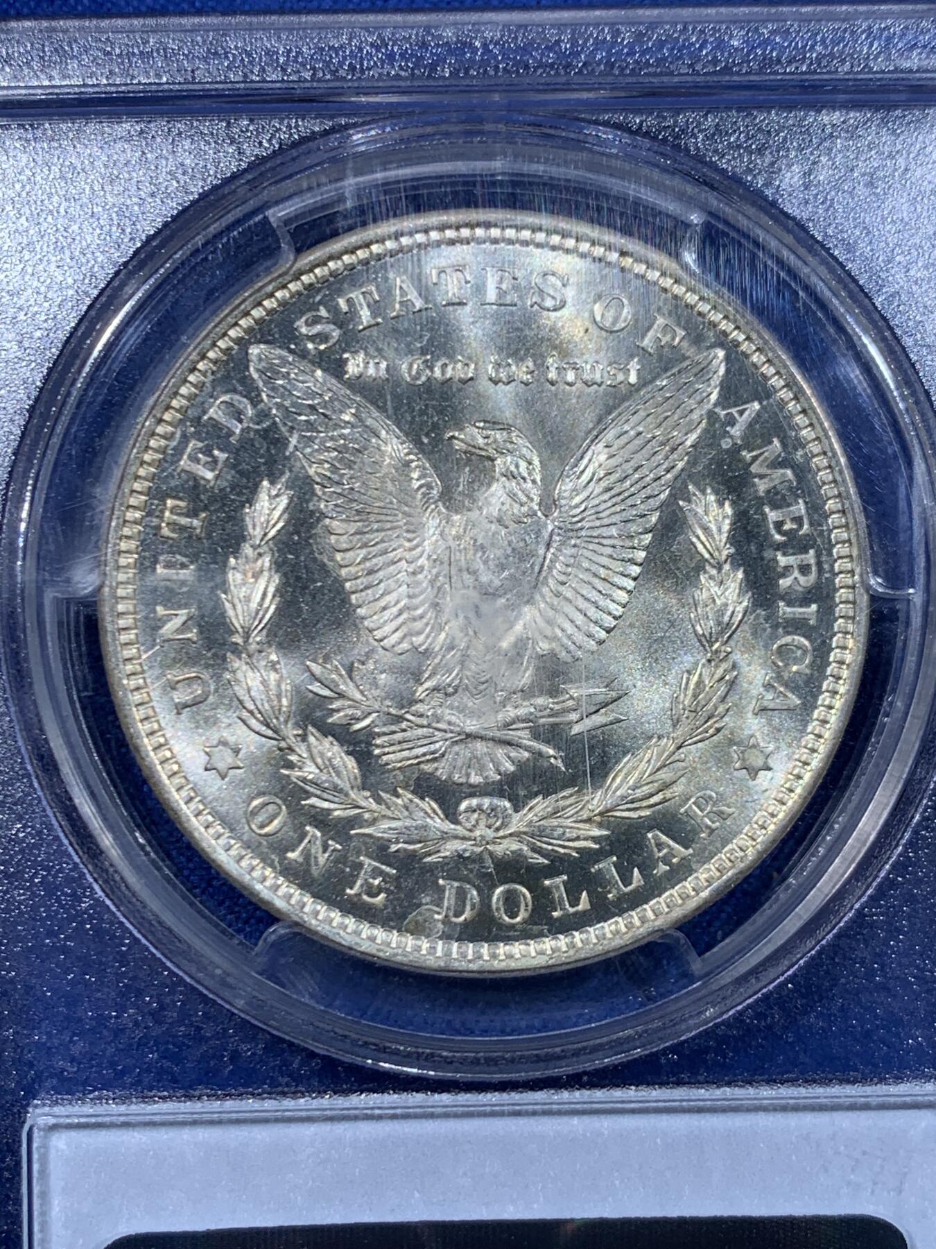 《竞宝斋》第447场 周日，周一，2场连拍 （全场包邮） PCGS MS64 美国1921年摩根1美元银币