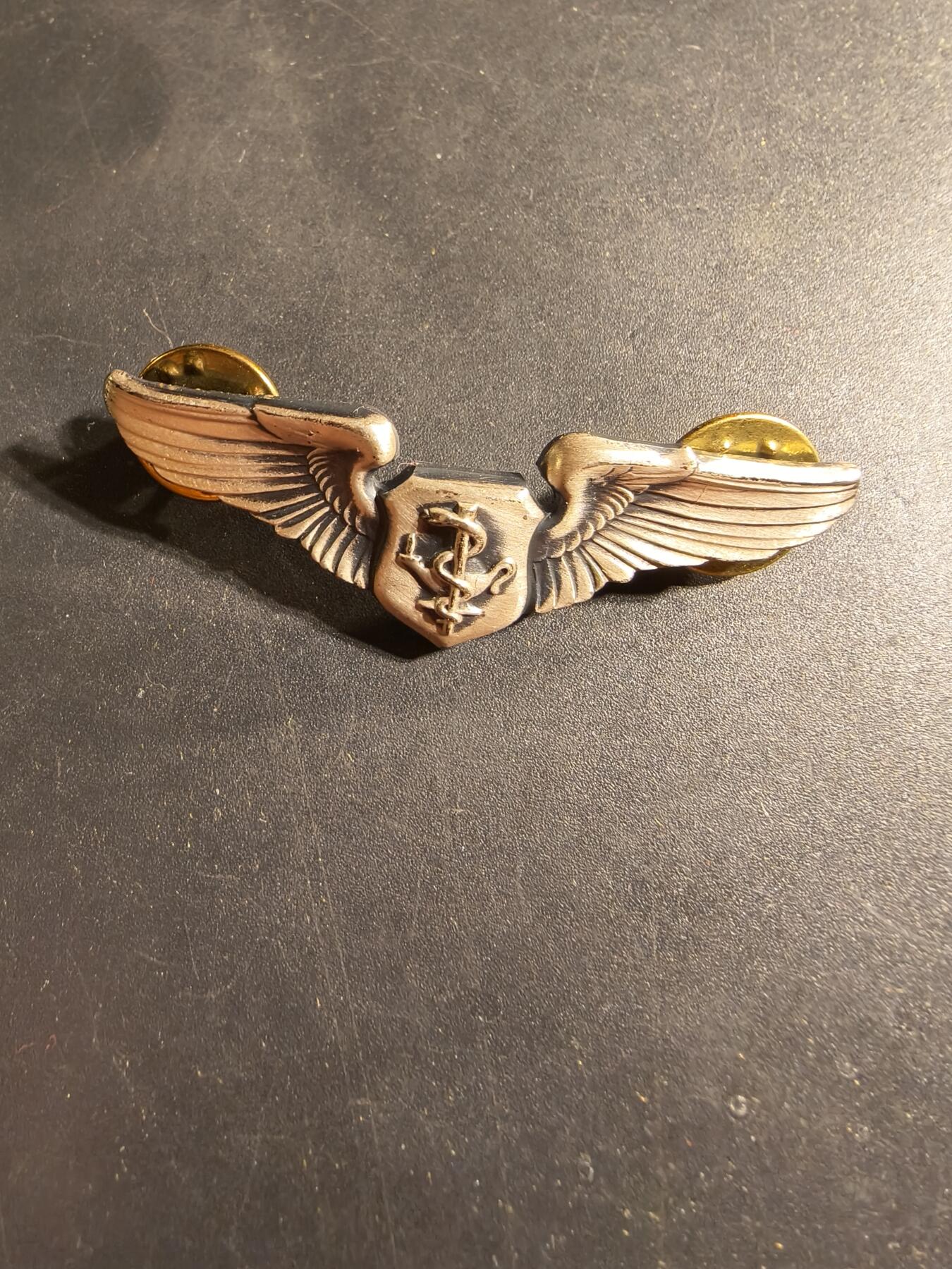 老王徽章第169期 美国空军军医技能章    925银    2英寸