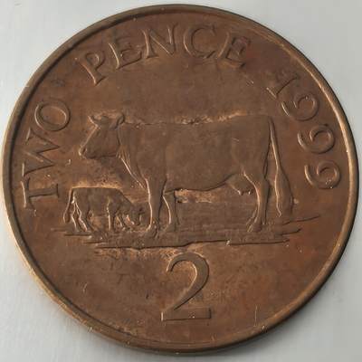 Krab外币市集Vol.26 - 根西岛1999年2便士