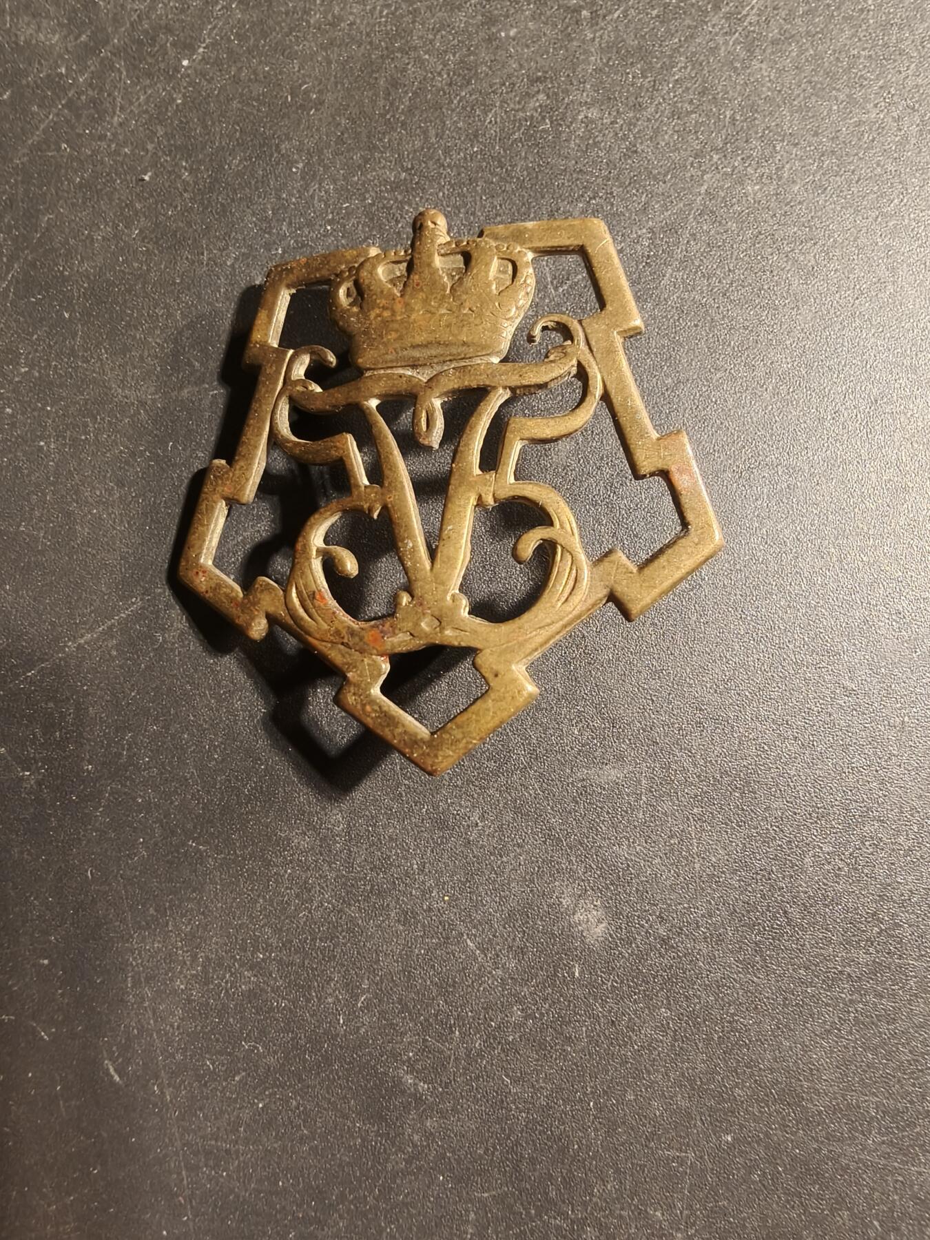 老王徽章第169期 丹麦陆军步兵生命团帽徽