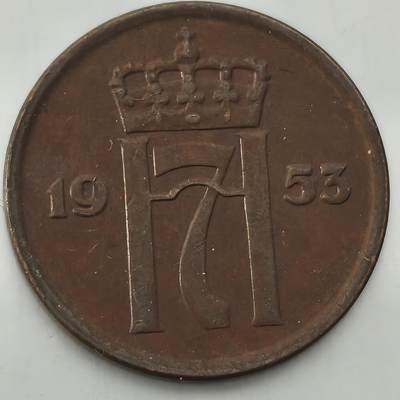 Krab外币市集Vol.26 - 挪威1953年2欧尔