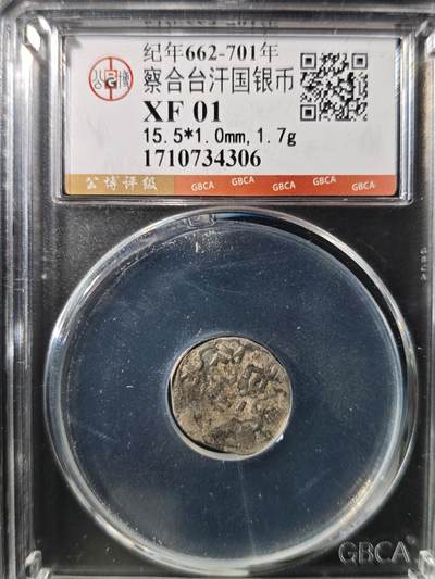 93期回流戒指饰品杂件纪念章丝路钱币专场 - 察合台汗国银币