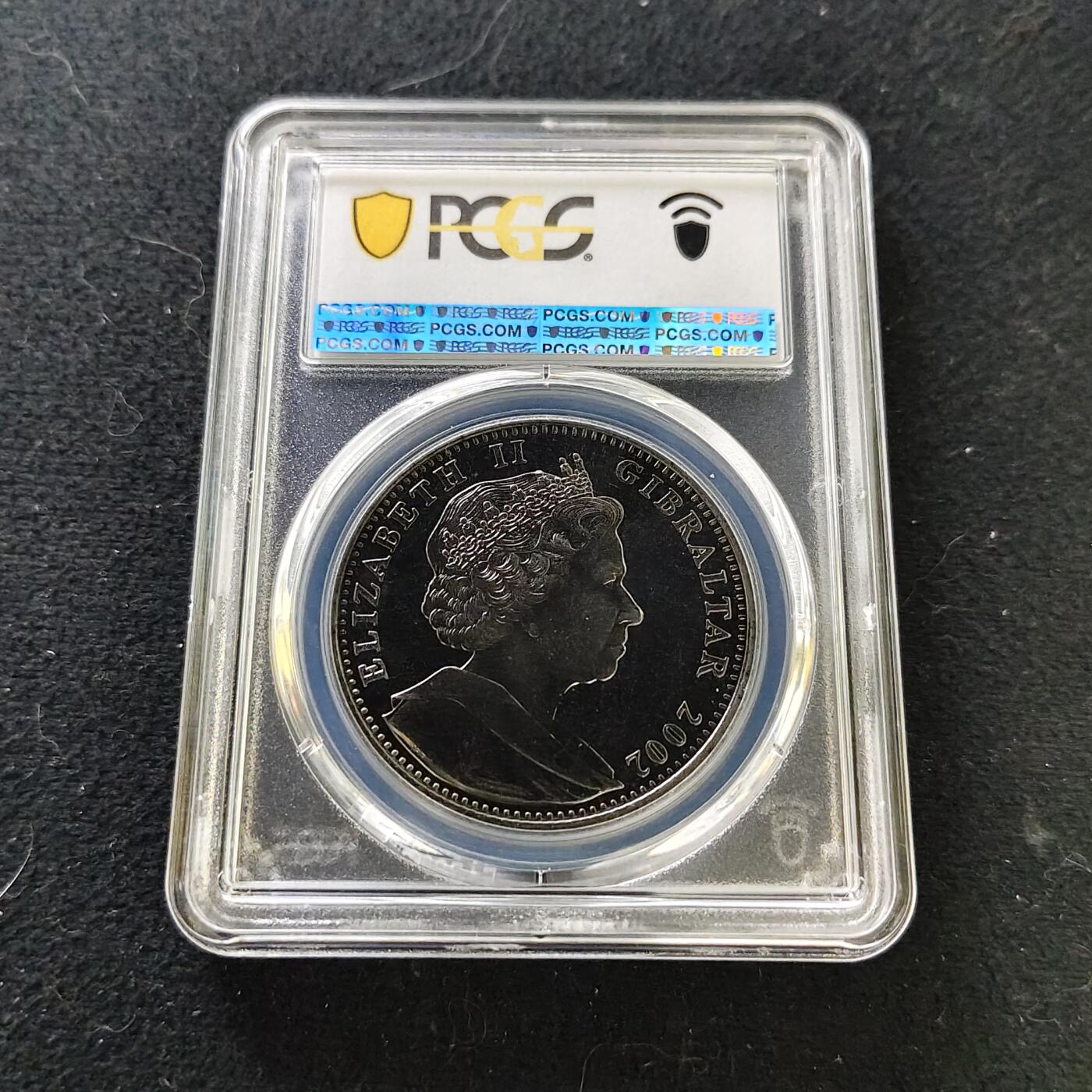 【全场包邮】纯粹捡漏拍487场（免费代拍第24场） 【收藏级·冠军分】直布罗陀2002年1克朗女王母亲伊丽莎白皇太后重要时刻系列新西兰钓鱼克朗型纪念币-PCGS MS67