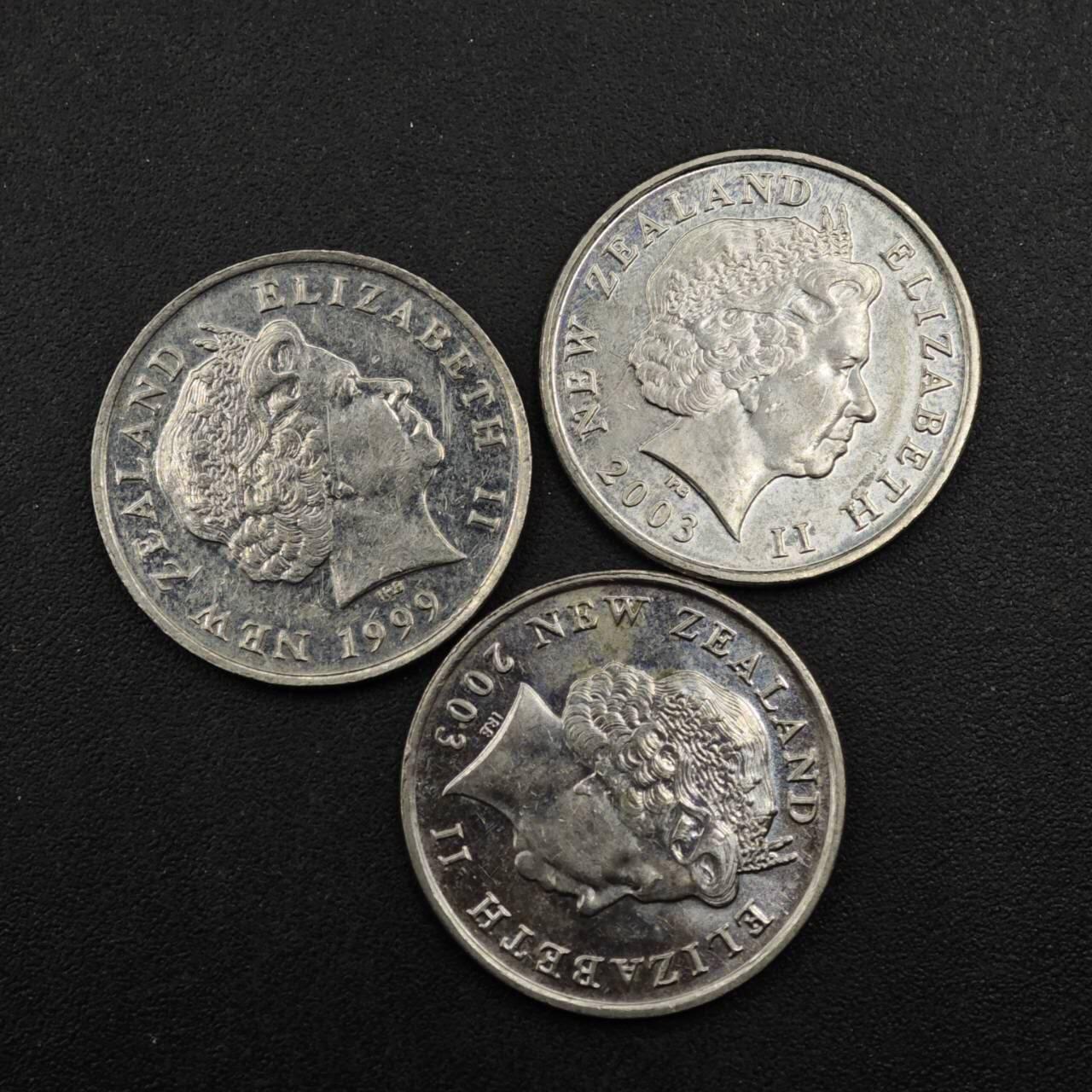 【淘币小摊】实时拍第八百二十七拍   散币场   满百包邮可预留二周 每周一统一发货   新西兰5分3枚