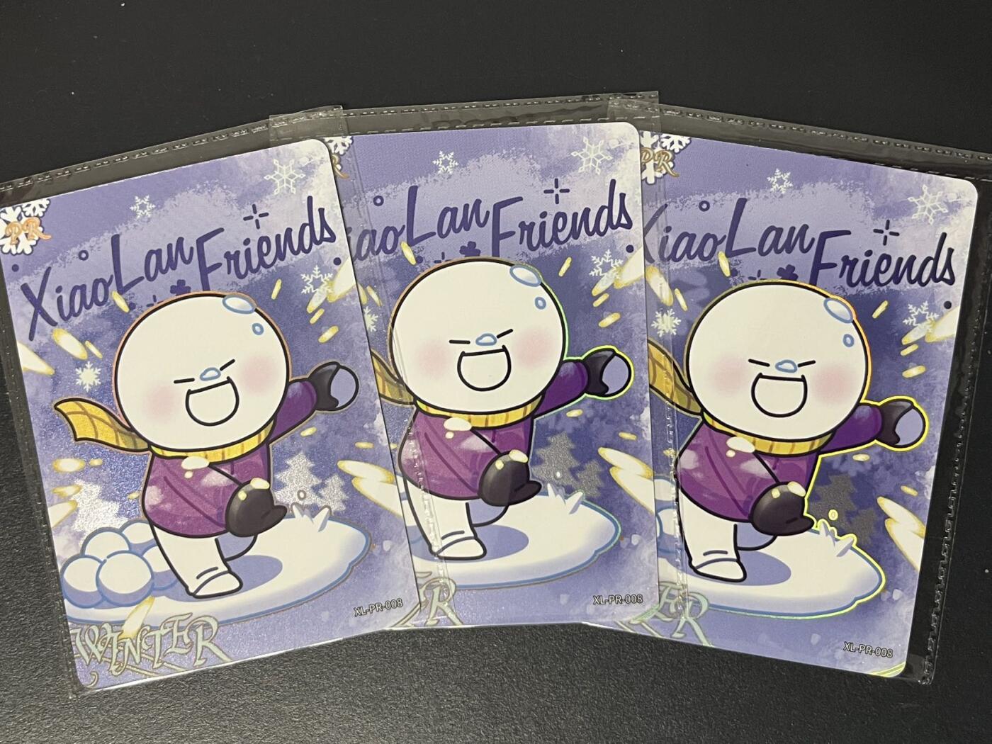 卡牌杂货铺专场拍卖第三场 1月1日周四晚21:00结拍 【原膜】卡游 小蓝和他的朋友们 PR卡 小红x3 XL-PR-008