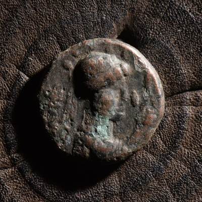 【良泉】【元旦直播场】1月1日晚19.30点开拍！208组西方古代钱币、日本朝鲜花钱 - 公元55-100年【古印度】贵霜第二任国王，威玛·塔克图，铜币，8.76克