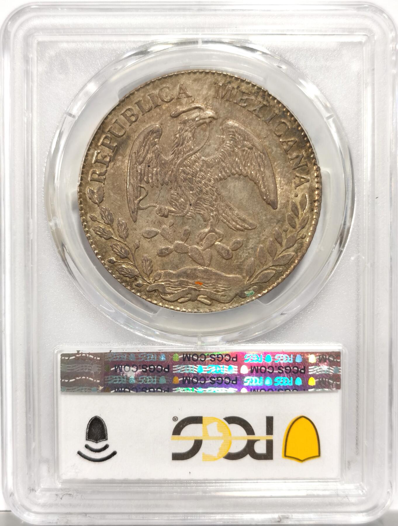 博洋堂世界钱币拍卖第153期（全场包邮） PCGS MS62 墨西哥1869年MO CH版花边鹰洋，中期不常见年份，黄油包浆好状态