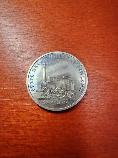 长老汇蛇年精选第八十一场拍卖 - 1988东德首条铁路5马克铜镍币