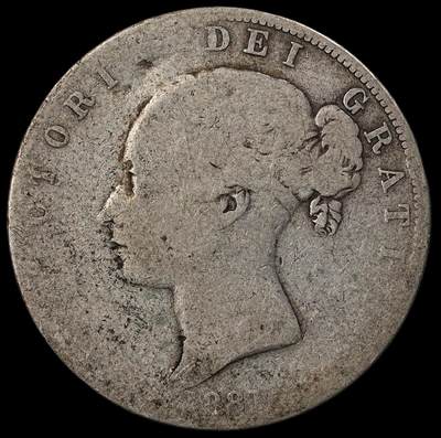 修遠堂世界钱币第九十七期 - 1881年英国1/2克朗银币 13.42g，925银